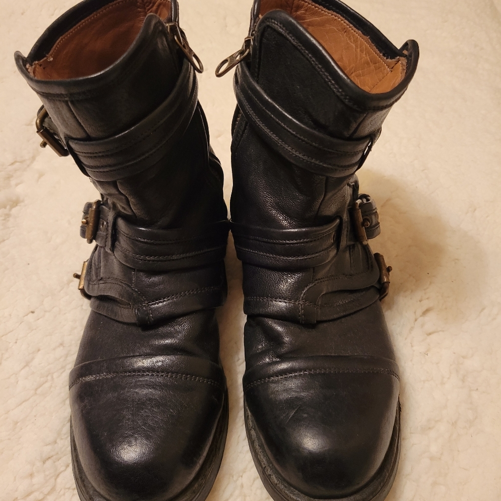 UGG black moto style booties